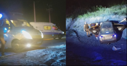 Motorista perde controle do carro, bate em barranco e morre: 3 feridos