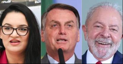 Samantha defende Bolsonaro e rejeita entregar casas ao lado de Lula